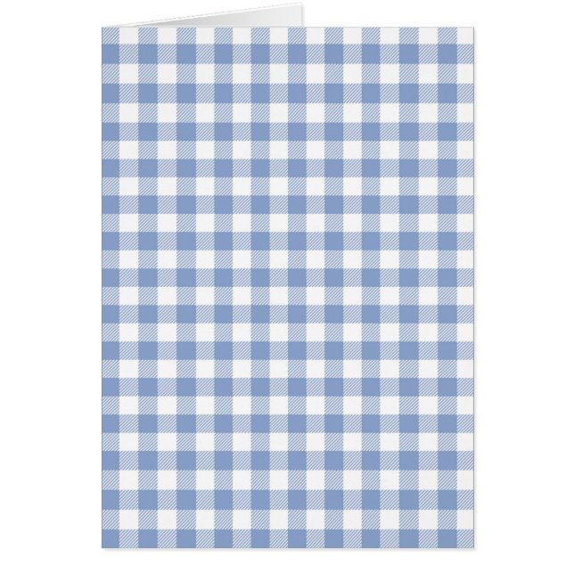 Light Blue Gingham Pattern Classic Chequered Print (Front)