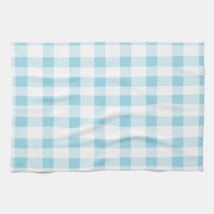 Light Blue Gingham Tea Towel