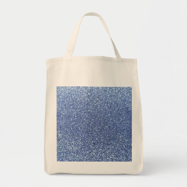 Light blue glitter tote bag (Front)