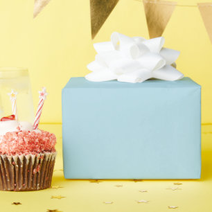 Light Blue Glossy Wrapping Paper