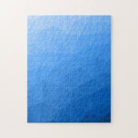 Light Blue gradient geometric mesh pattern Jigsaw Puzzle<br><div class="desc">Light Blue gradient geometric mesh pattern Jigsaw Puzzle. 
Triangle geometric mesh with light dark blue ombre modern gradient.</div>