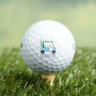 Light Blue & Green Golf Cart Personalised