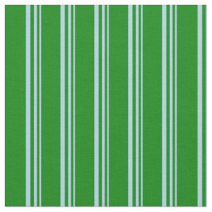Light Blue & Green Lined/Striped Pattern Fabric