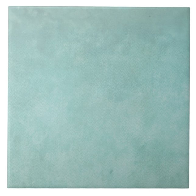 Light Blue Green Watercolor Personalised Template Ceramic Tile (Front)