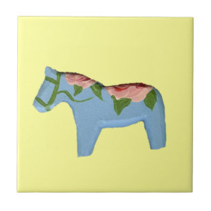 Light Blue Horse Tile