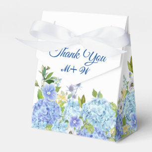 Light Blue Hydrangea Floral Gift Wedding Favour Bo Favour Box