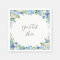 Light Blue Hydrangea Floral PARTY Paper