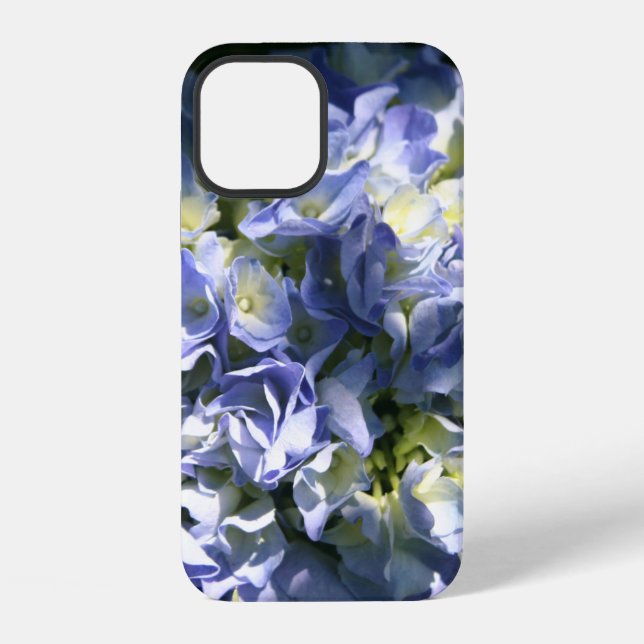 Light Blue Hydrangea Flower iPhone Case (Back)