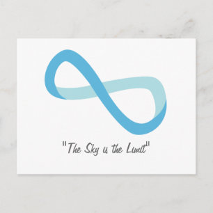 Light Blue Infinity Postcard