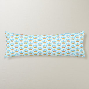 Light Blue Island Tribal Green Sea Turtles Body Cushion
