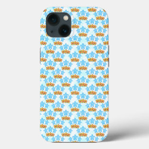 Light Blue Island Tribal Green Sea Turtles iPhone 13 Case