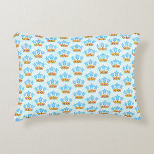 Light Blue Island Tribal Green Sea Turtles Decorative Cushion