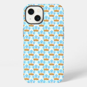 Light Blue Island Tribal Green Sea Turtles iPhone 13 Case