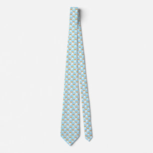 Light Blue Island Tribal Green Sea Turtles Tie