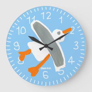 Light Blue John Dyer Seagull wall clock