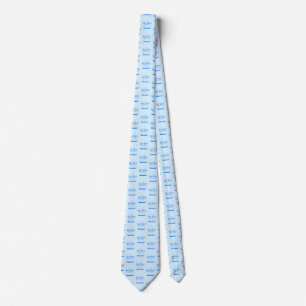 Light Blue Key West Florida Nautical Sailboat Tie