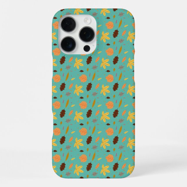 Light Blue Leaf iPhone Case (Back)