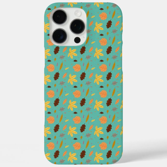 Light Blue Leaf iPhone Case (Back)