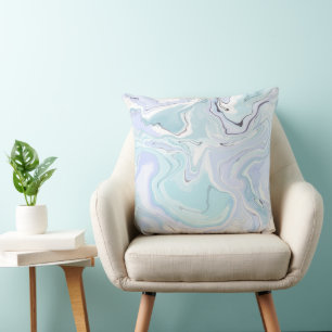 Light blue liquid acrylic cushion