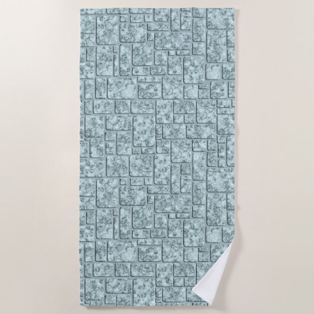 Light blue, loft beach towel (Front)