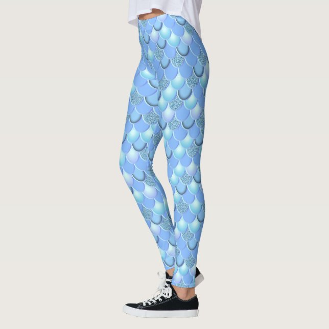 Light Blue mermaid  Leggings (Left)
