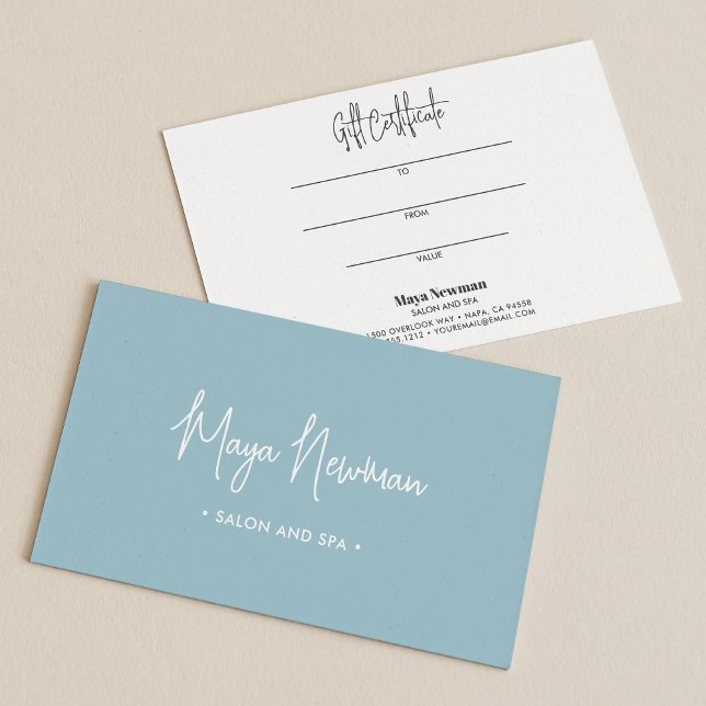 LIGHT BLUE MINIMAL SIGNATURE Monogram  (Creator Uploaded)
