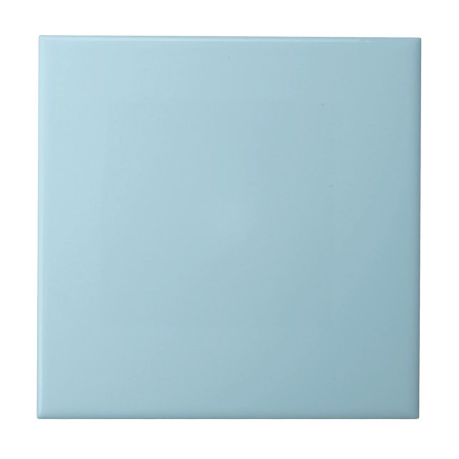Light Blue Pale Pastel Solid Plain Colour Ceramic Tile (Front)