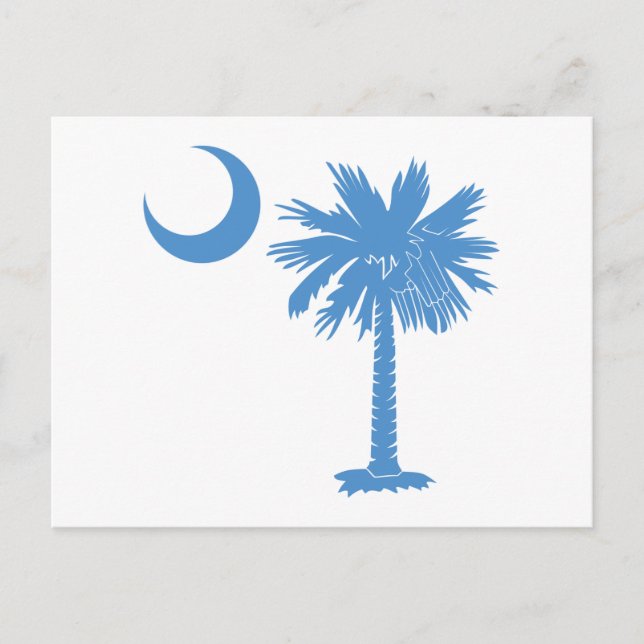 Light Blue Palmetto Postcard (Front)