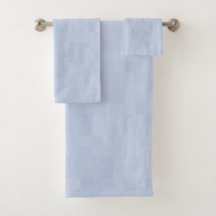 Light blue pattern - bath towel set