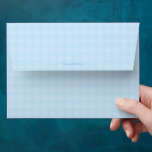 Light Blue pattern Personal Stationery Envelope