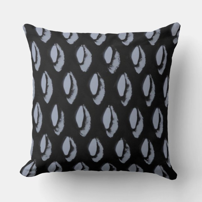 Light blue pattern wedding pillow. cushion (Front)