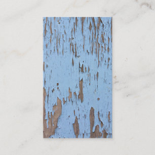 Light Blue Peeling Paint Business Card
