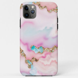 Light Blue Pink Agate Marble Popular Collection iPhone 11 Pro Max Case