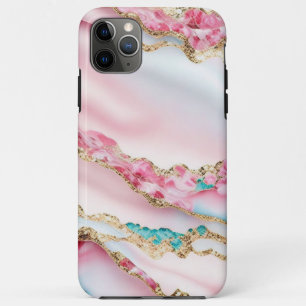 Light Blue Pink Marble Agate Popular Collection iPhone 11 Pro Max Case