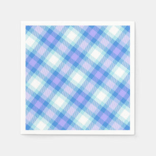 Light Blue Plaid Napkin