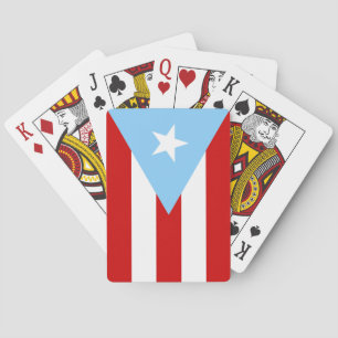 Light Blue Puerto Rican Flag Playing Cards