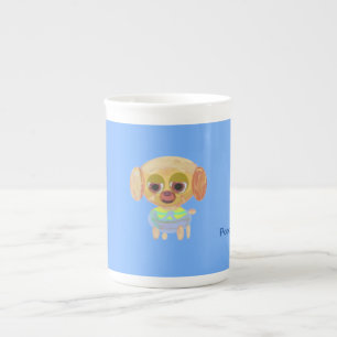 Light Blue Puppy Speciality Mug