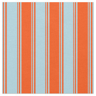 Light Blue & Red Coloured Pattern of Stripes Fabric