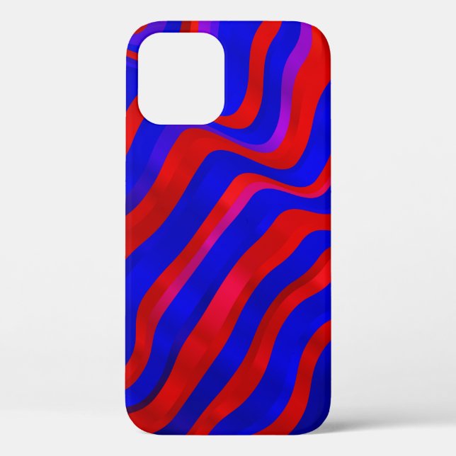 Light Blue, Red texture with wry lines. Gradient i Case-Mate iPhone Case (Back)