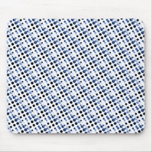 Light Blue Retro Bubbles Mousepad