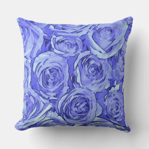 Light Blue Roses Cushion
