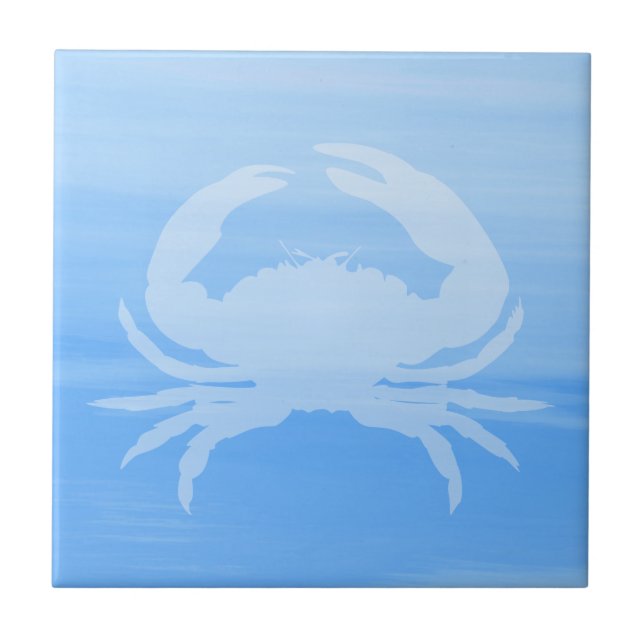 Light blue sea water with crab tile (Front)