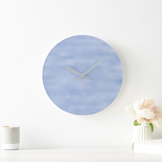 Light blue sky pattern large clock (Home)