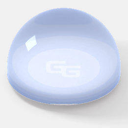 Light Blue Snowball Paperweight