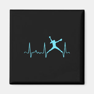 Light Blue Softll Pitcher Heartbeat - Fastpitch So Magnet