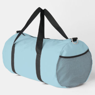 Light Blue Solid Colour Duffle Bag