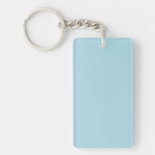 Light Blue Solid Colour Key Ring