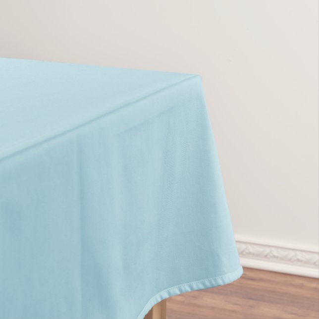 Light Blue Solid Colour Tablecloth (In Situ)