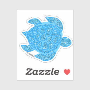 Light Blue Sparkly Turtle