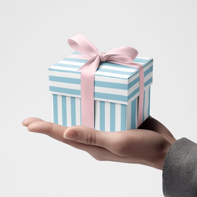 Light Blue Striped Pattern Wrapping Paper (Light Blue Stripes Wrapping Paper)